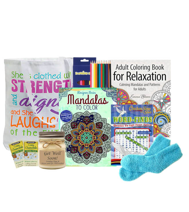 Stress Reducing Coloring Gift Tote