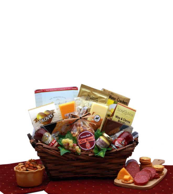 Gourmet Delights Gift Basket