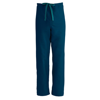 ComfortEase Unisex Reversible Drawstring Pants Caribbean Blue