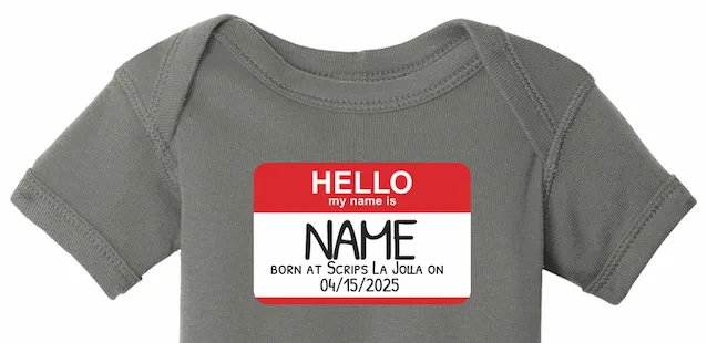 Custom Onesie - Hello my name is...