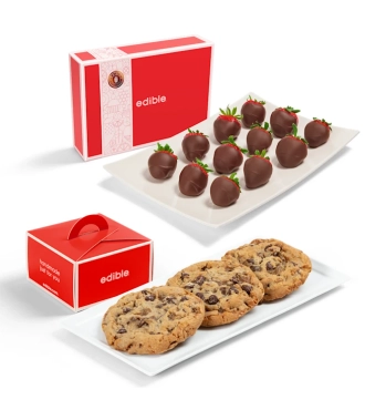 Dipped Berries & Signature Cookies Gift Set