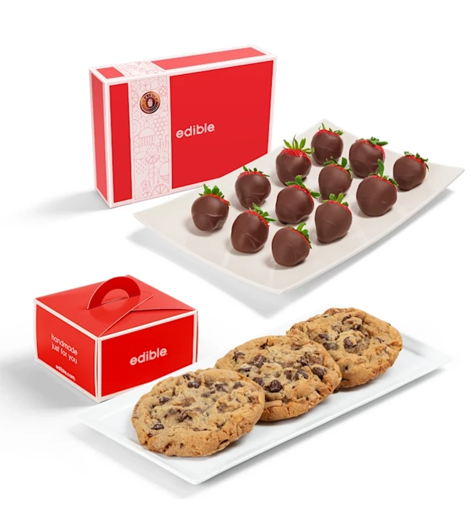 Dipped Berries & Signature Cookies Gift Set
