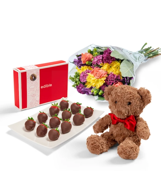 Bobbi's Big Celebration Gift Set and Bouquet