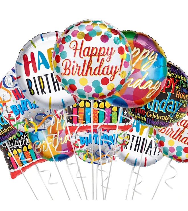 Happy Birthday Foil Balloons