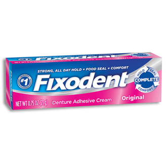 Fixodent Denture Adhesive Cream .75 oz