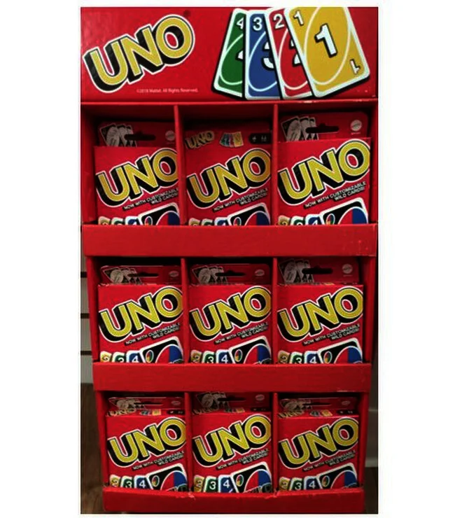Mattel Uno Card Game Display