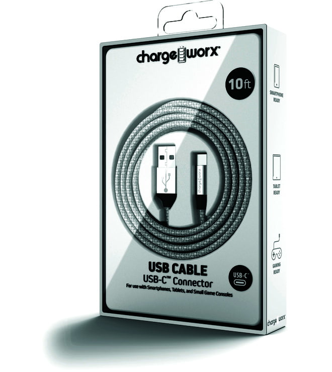 10ft Usb-c Cable - Silver