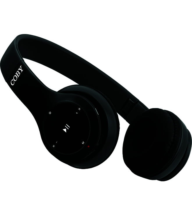 Coby Over-Ear Bluetooth Headphones - Black