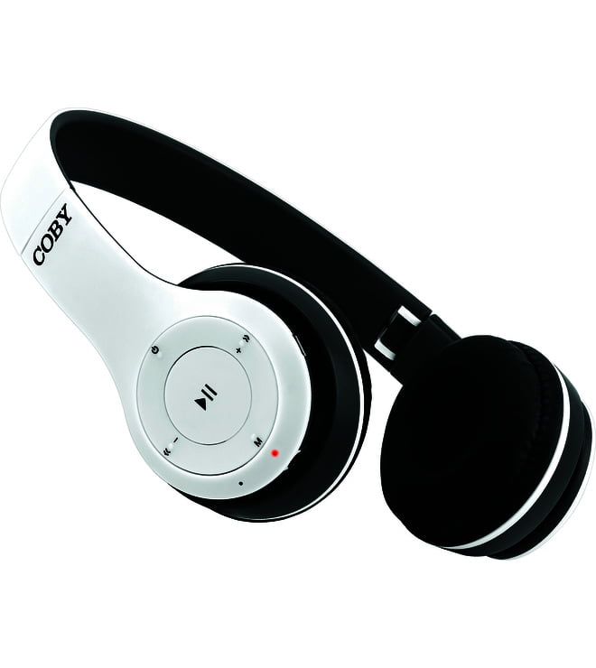 Coby Over-Ear Bluetooth Headphones - White