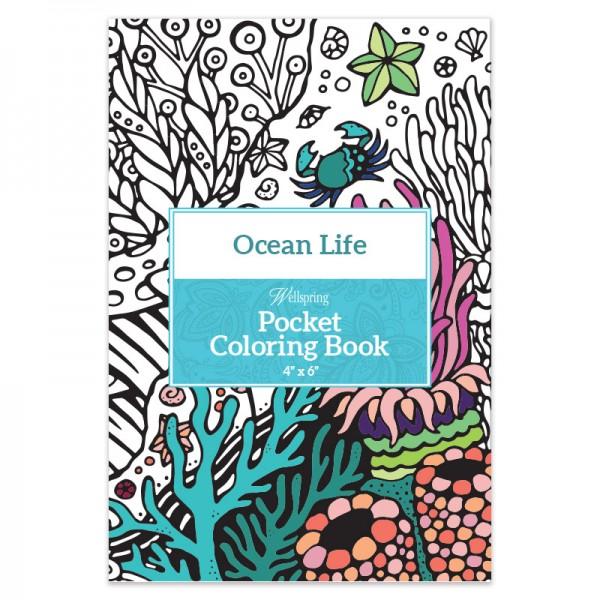 Pocket Coloring Book Ocean Life