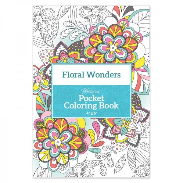 Pocket Coloring Book Floral Wonders