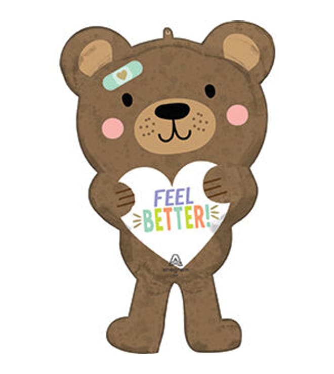 Feel Better Bear Balloon, 30in.