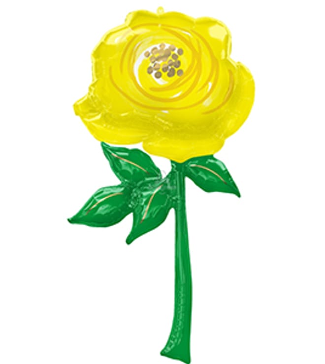 Yellow Flower Balloon, 55in.