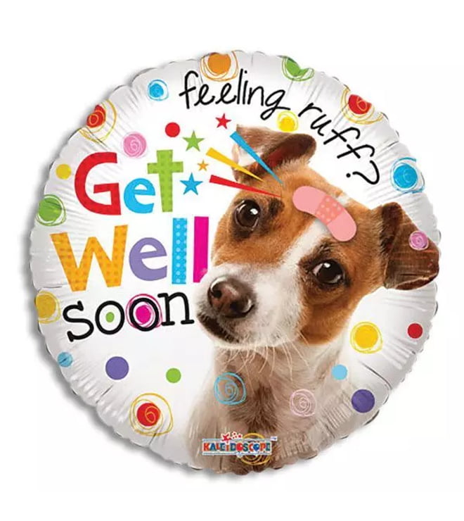 Get Well Soon Dog Balloon