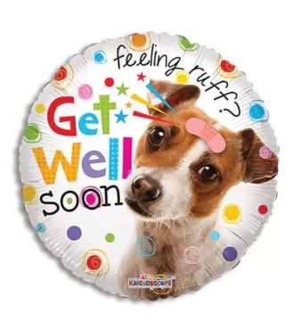 Get Well Soon Dog Balloon