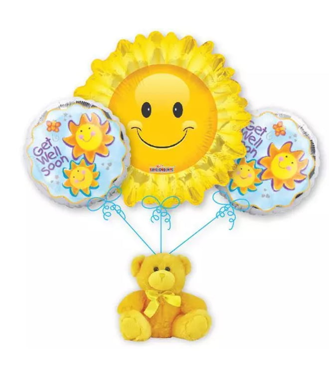 Get Well Sunshine Balloon Bouquet