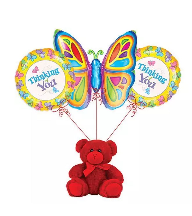 Thinking of You Butterfly Balloon Bouquet