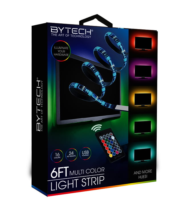 Bytech 6' Multi-Color Light Strip with Remote