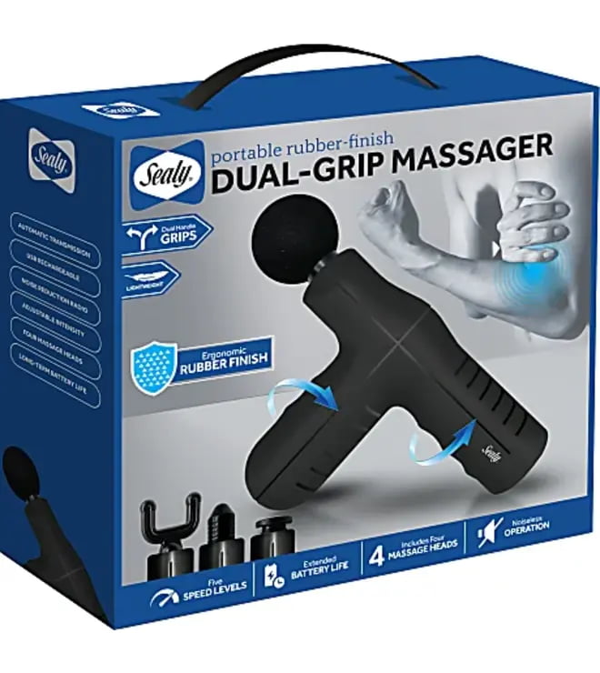Sealy Dual Grip Mini Massager - Asst