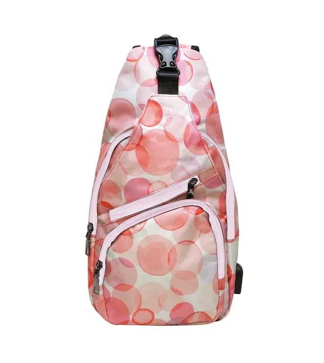 Anti Theft Day Pack Pink Bubbles
