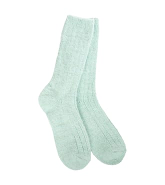 Holiday Ragg Feather Crew Frosty Green
