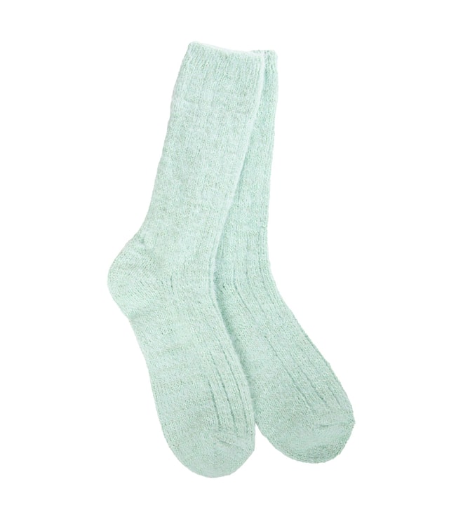 Holiday Ragg Feather Crew Frosty Green