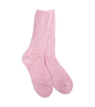Holiday Ragg Feather Crew Candy Pink