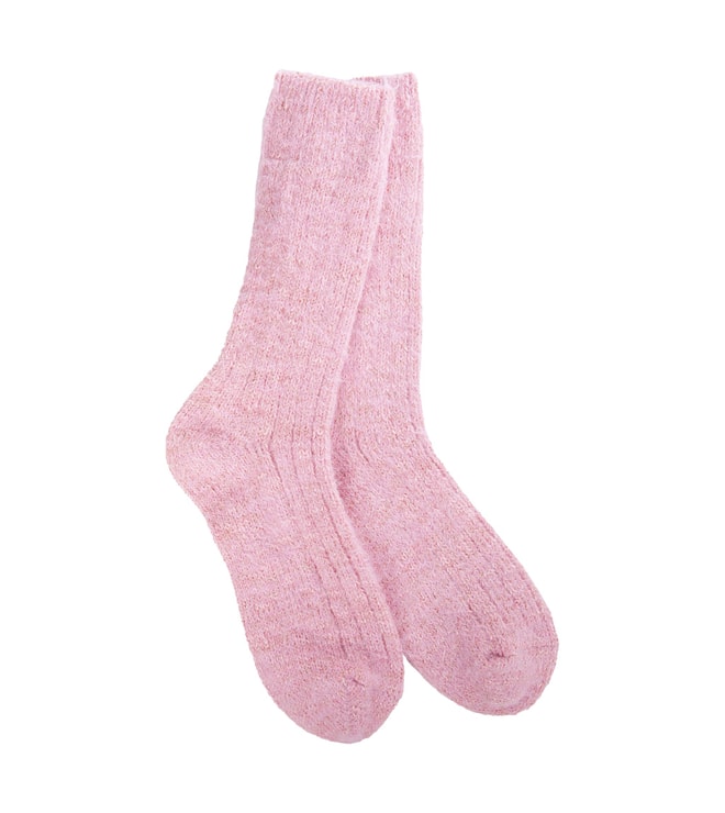 Holiday Ragg Feather Crew Candy Pink
