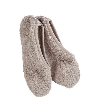 Cozy Footsie Grippers Taupe
