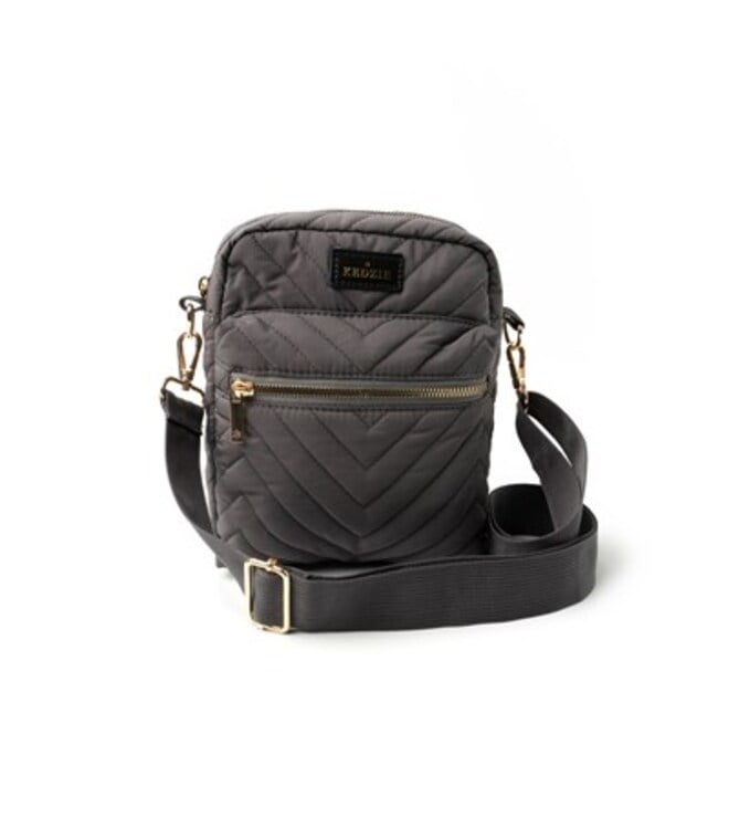 Gray Kedzie Cloud 9 Collection Quilted Crossbody