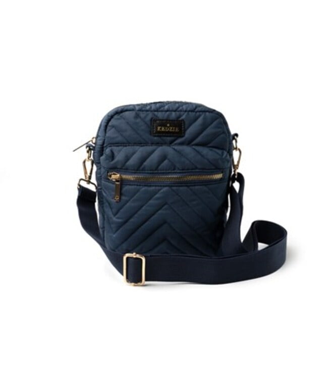 Navy Kedzie Cloud 9 Collection Quilted Crossbody