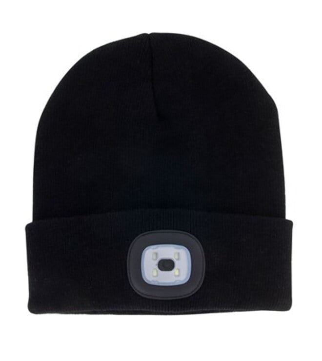 Blk Rechrgeable Led Beanie