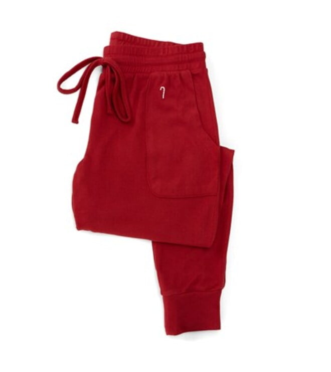 Hello Mello Best Day Ever Holiday Edition Pants - Red - Medium
