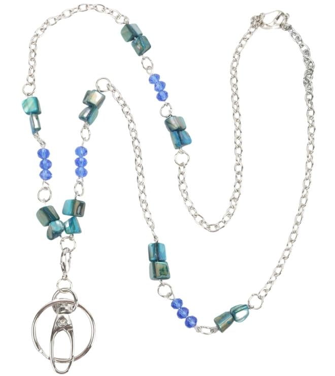 Blue Lanyard Necklace