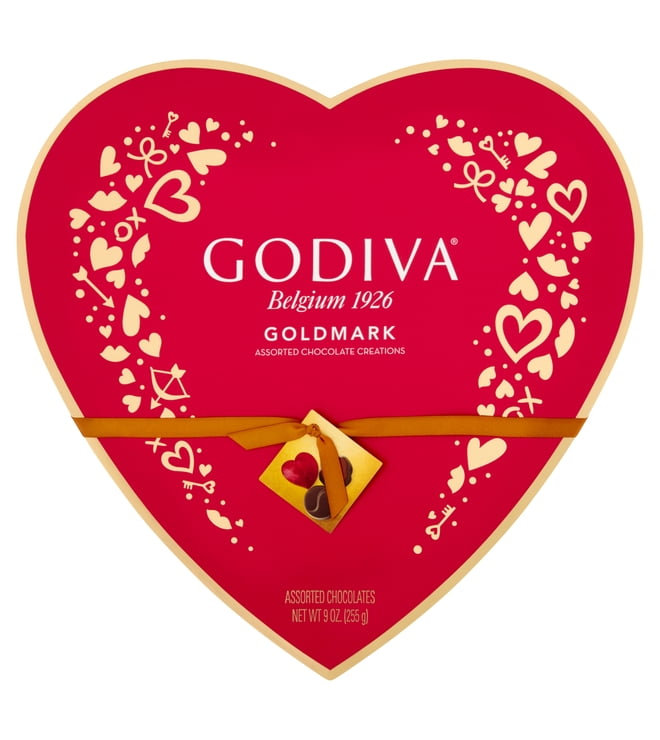 Godiva Goldmark 9Pc Assorted Heart Box