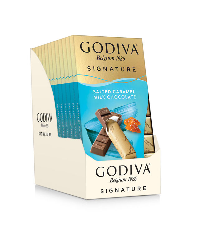 Godiva Signature Salted Caramel Milk Chocolate Mini Bars 8PC