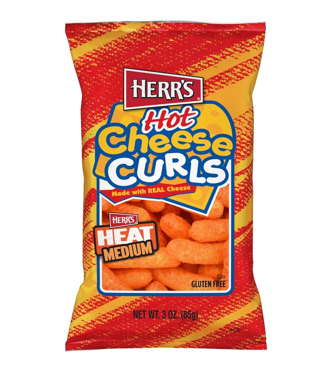 Herrs Hot Cheese Curls 3oz