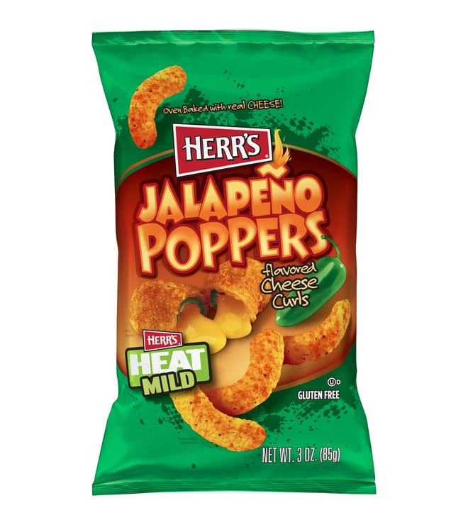 Herrs Jalapeno Poppers Cheese Curls 3oz