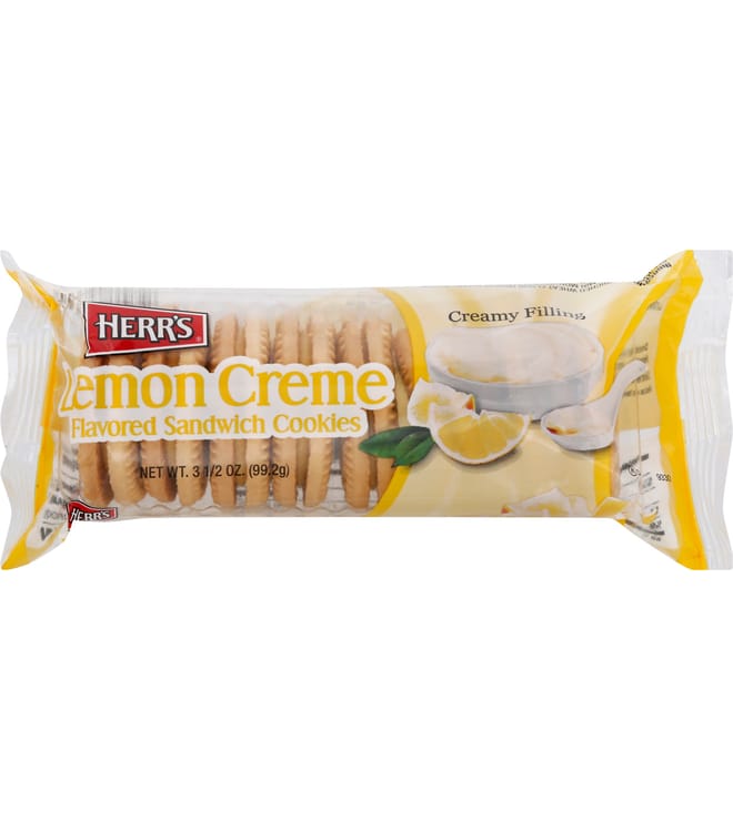 Herrs Lemon Crème Sandwich Cookies 3.5oz