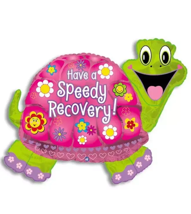 31in. Speedy Recovery Turtle Balloon