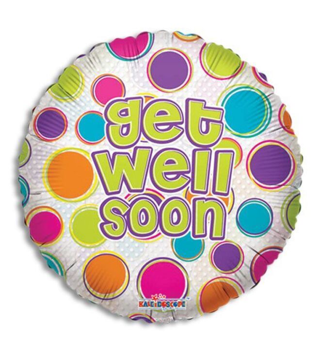 18in. Get Well Dots Balloon