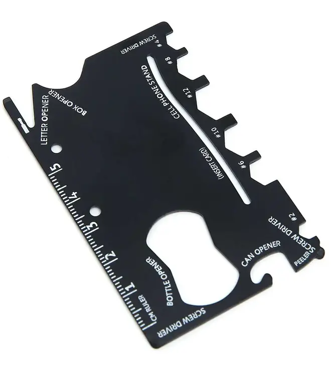 Mad Man 16 Function Credit Card Size Wallet Tool