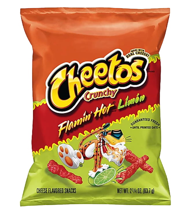 Cheetos Flamin' Hot Crunchy Limon - Bag - 2.75 oz