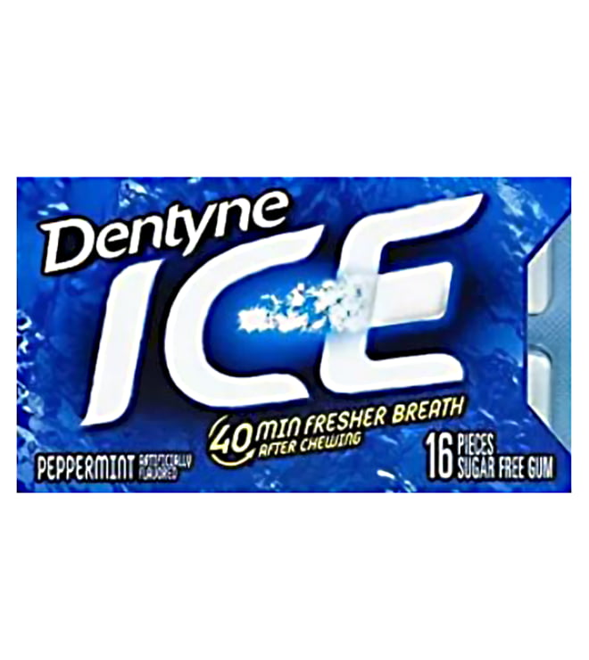 DENTYNE ICE S/F PPRMNT 16PC BX