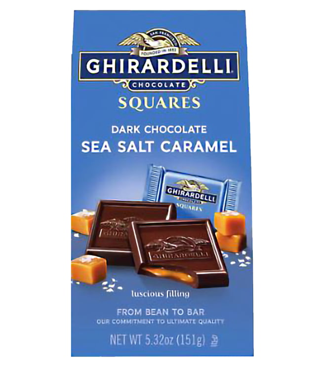 Ghirardelli Dark & Sea Salt Square - Bag - 5.32 oz