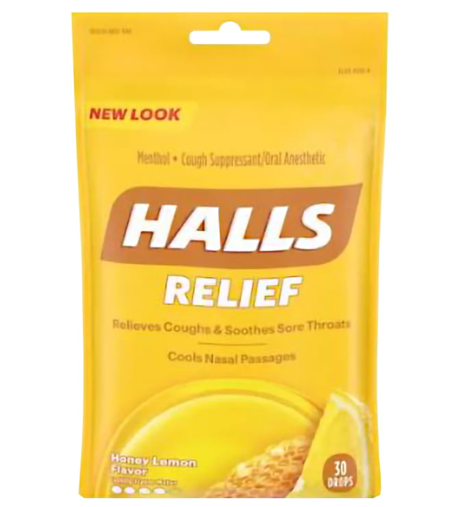 Halls Honey Lemon Bag
