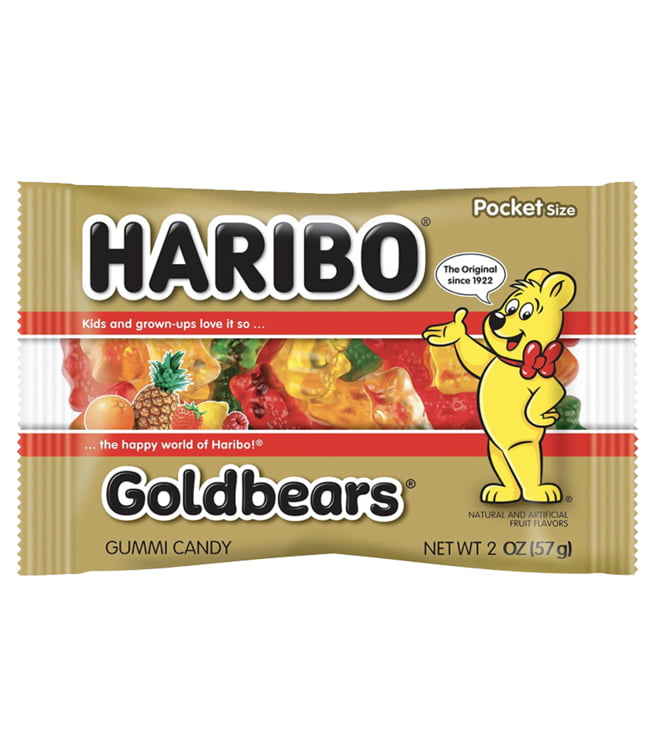 Haribo Gold-Bears Gummy - Pack - 2 oz - 24 Pack