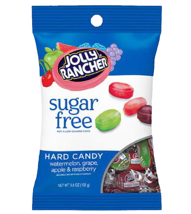 Jolly Rancher Sugar Free Assorted Fruit Flavors - Peg Bag - 3.60 oz