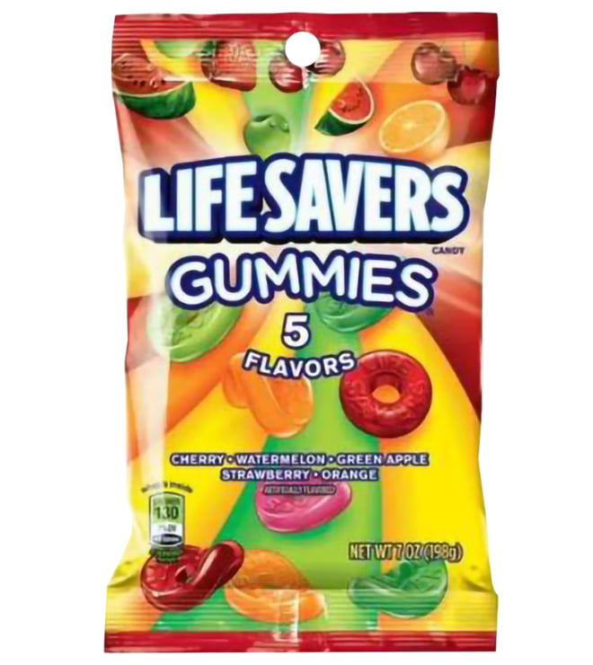 Life Savers Gummies Five Flavor Peg Pack 7.0oz