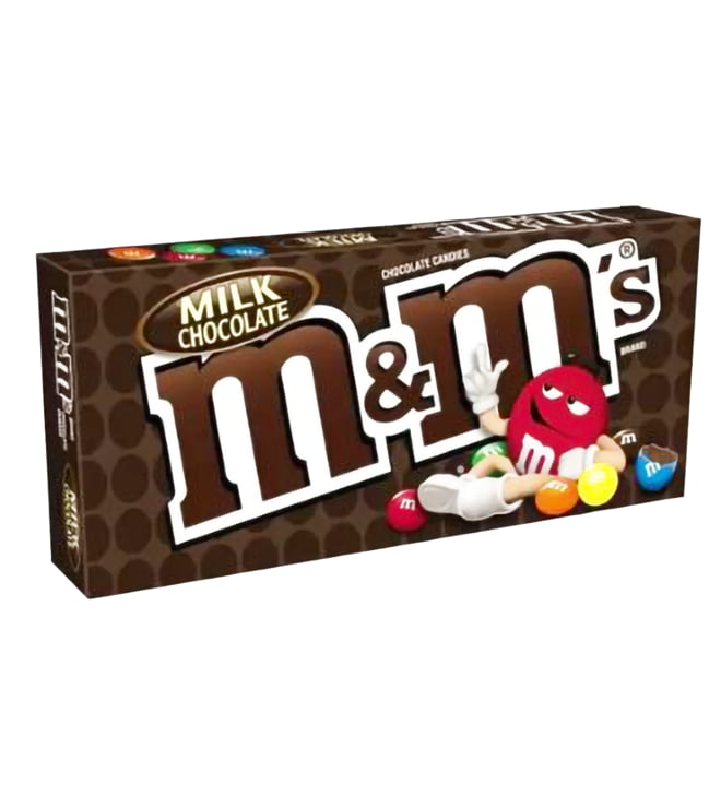 M&M'S Milk Chocolate Candy Theater Box, 3.1 oz Box